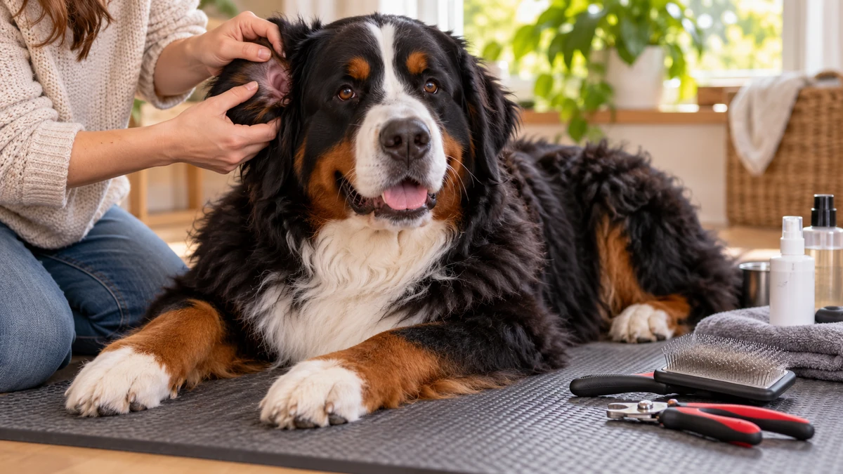 Bernese Dağ Köpeği köpek — bakım ve tımar